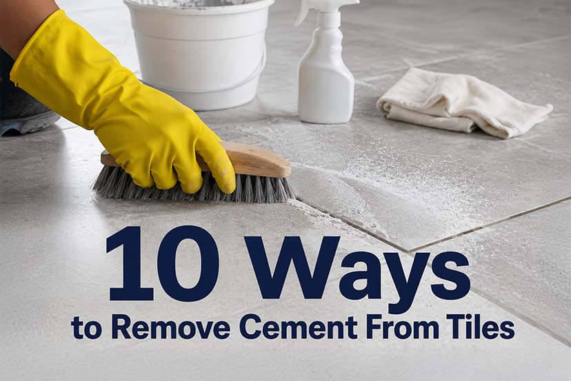 10 Ways to Remove Cement From Tiles