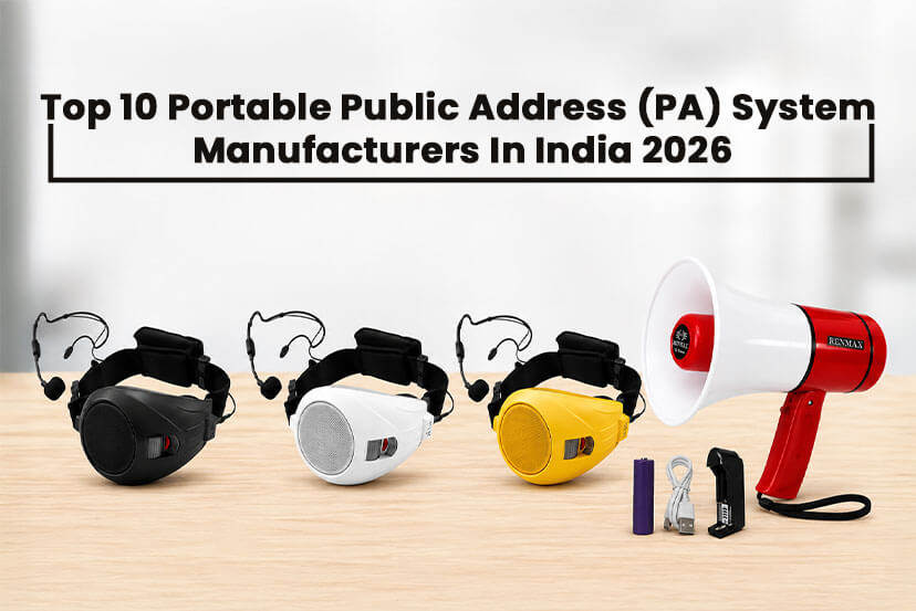 top 10 portable public address (PA) system manufacturers in India 2026
