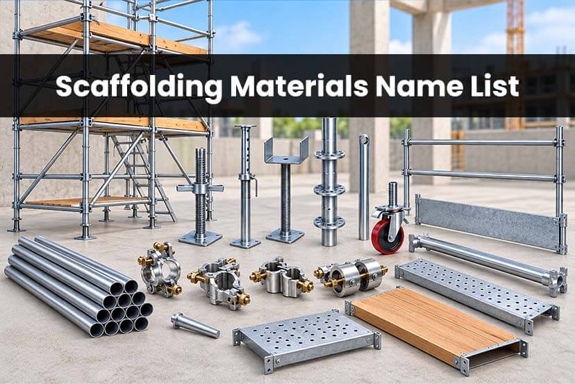 Scaffolding Materials Name List